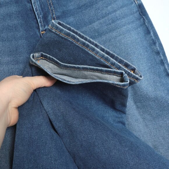 HUDSON Mens BLAKE Slim Straight Jeans Blue Denim Stretch Mid Rise Casual Zip - Picture 10 of 10